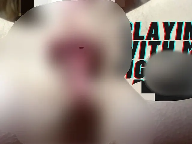 Spielen mit meinen großen Schamlippen, Muschi-Fingern-Masturbation