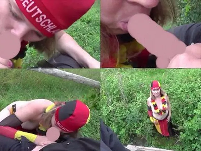 Ein geiler Blowjob zur Halbzeit