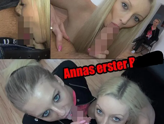2 geile Blondinen Blasen mein Rohr - Anna und Bella Blond!