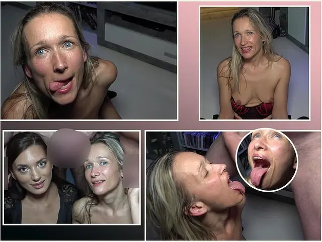 Letzter Teil Mega Bukkake mit Nympho Nora