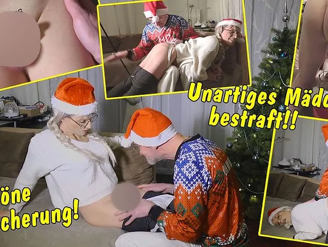 Schöne Bescherung! Statt Geschenke gibts die gerechte Strafe für ein unartiges Mädchen wie mich!