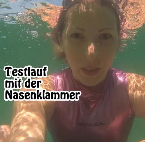 Testlauf mit der NASENKLAMMER