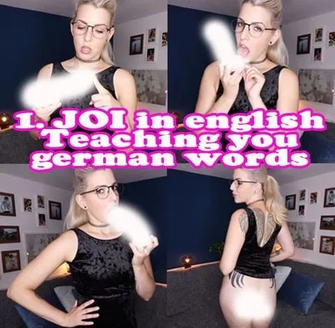 1. JOI in english Teaching you some german words