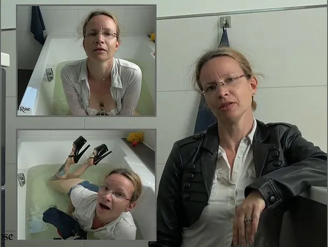 Fetisch: Mit Klamotten baden