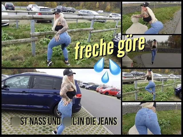 freche **** l PISST NASS UND GEIL IN DIE JEANS