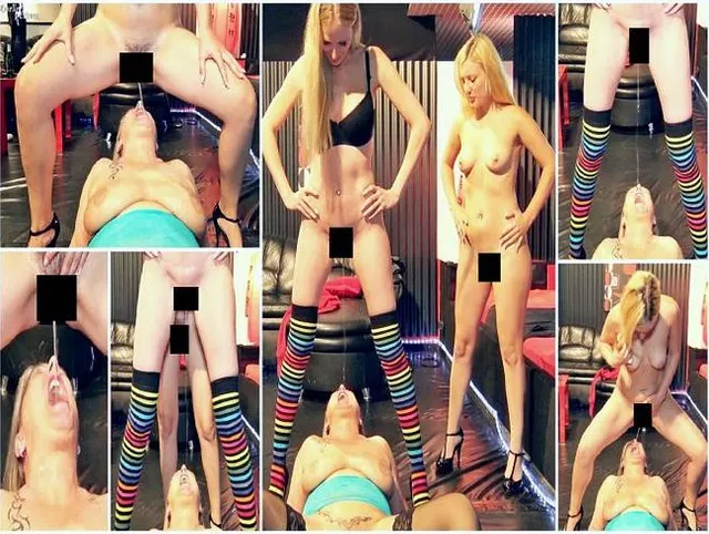 2 Blonde-Heiße-Dominas benutzten mich als Lebende Toilette!