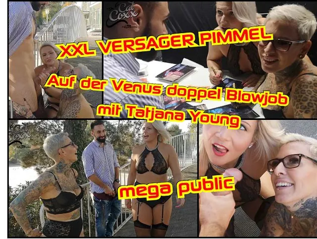 Versager Schwanz XXL !!Auf der Venus doppel Blowjob mit Tajana Young!Dreh abgebrochen