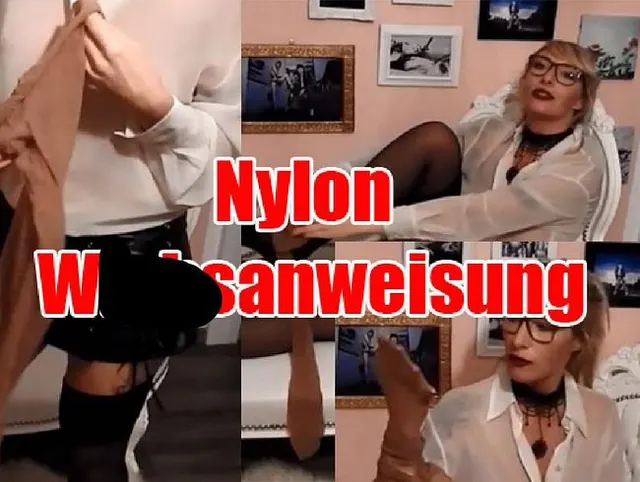 Nylon Wichsanweisung