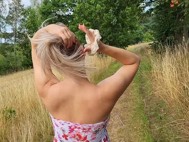 Unterwegs meine Haare richten