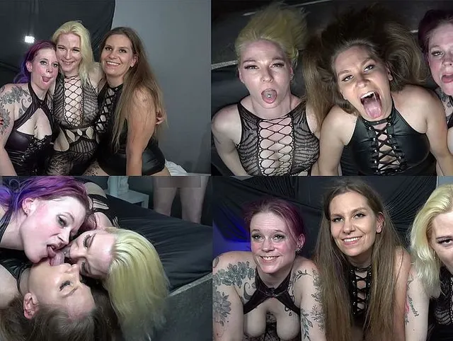Spritzt uns alle Drei mal so richtig voll