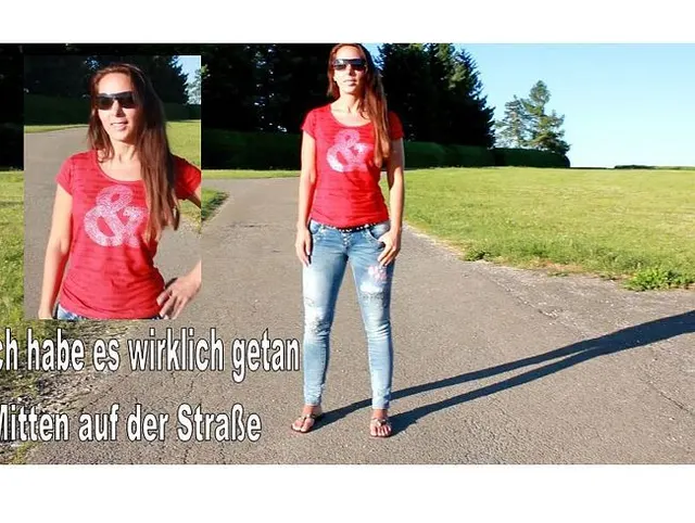 Mitten auf der Straße, ich habe es wirklich getan