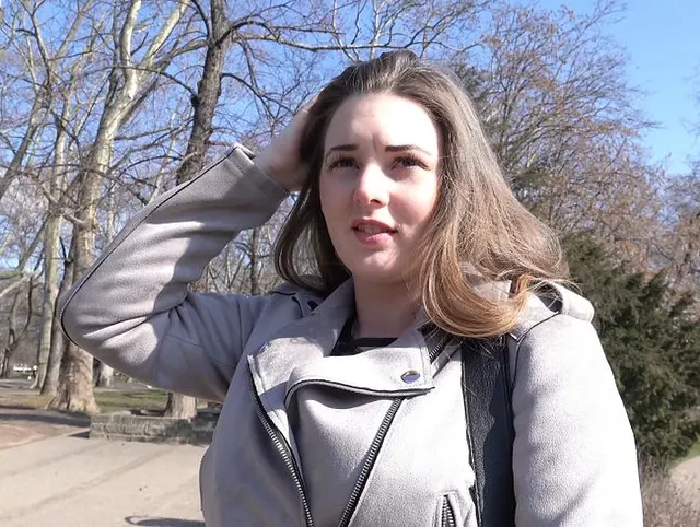 GERMAN SCOUT  -  junge kurvige Lucie abgeschleppt und AO gefickt