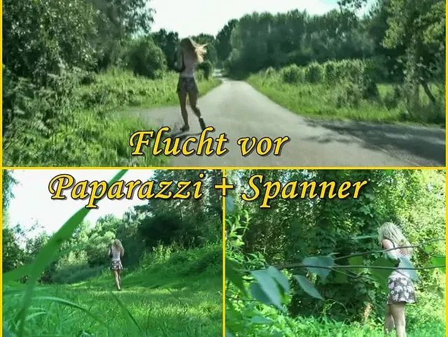 Flucht vor Paparazzi und Spanner