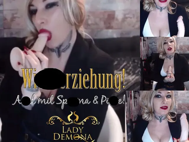 Wichserziehung! Anal, Sperma und Pisse schlucken!!! | by Lady_Demona