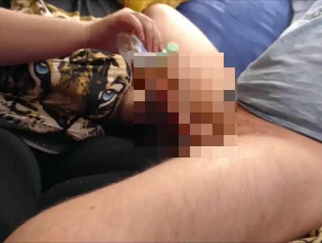 Öl Massage mit zudrücken und spritzen