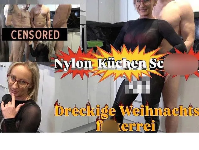 Dreckige Weihnacht Fickerrei.... Küchen Schlampe am Werk