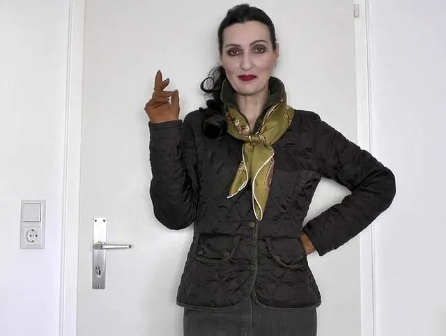 Mein Herbst Outfit: Braune Vintage Steppjacke mit Cordkragen und Reithosen