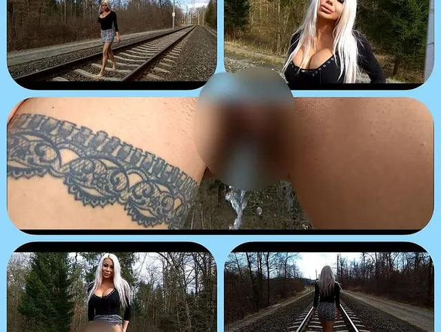 Bahngleise vollgepisst!!!