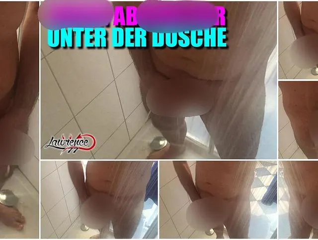 Geiler Abspritzer unter der Duesche