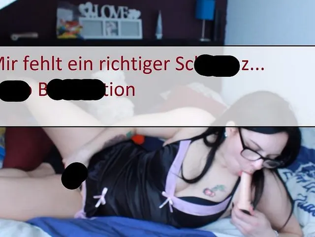 Mir fehlt ein richtiger Schwanz - Dildo Blaseaction!