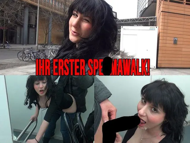 Mitten in Berlin gefickt - ihr erster Spermawalk!