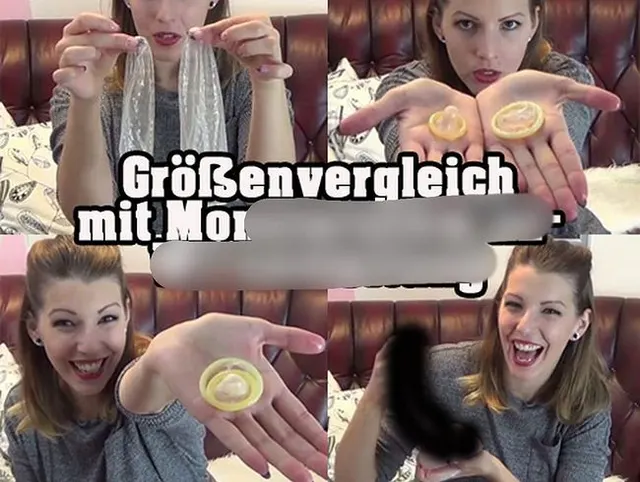 Größenvergleich mit Monsterschwanz-Wichsanleitung