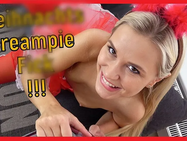 Geiler Weihnachtsfick mit Creampie-Finale