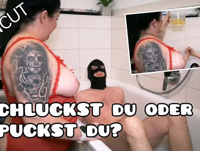 Schluckst du oder spuckst du?!  So viel warme pisse für dein maul und Körper;)
