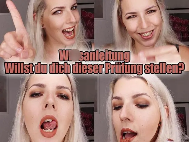 WICHSANLEITUNG willst du dich dieser Prüfung stellen?