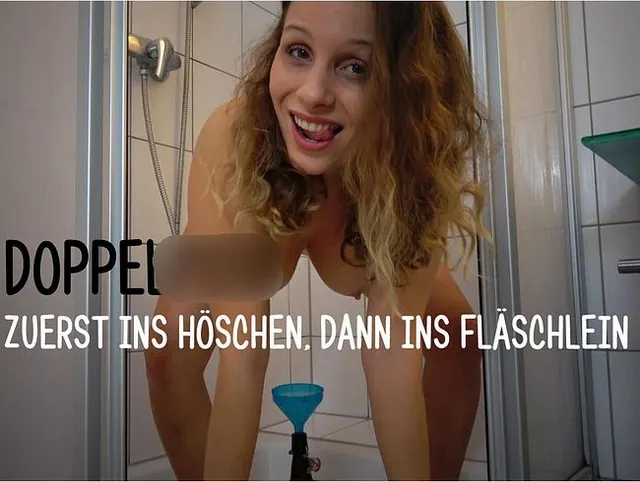 DOPPELPISS – Zuerst ins Höschen, dann ins Fläschlein!