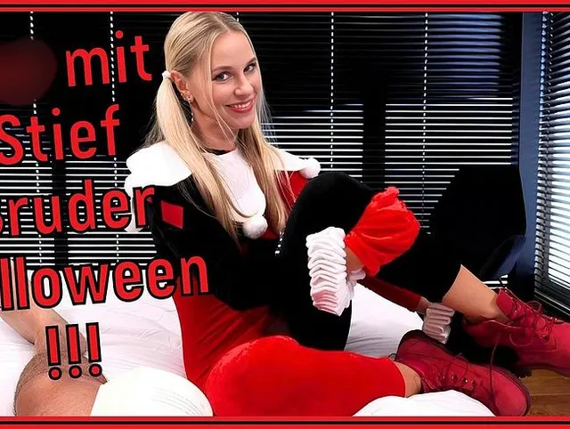 Geiler Sex mit Stiefbruder zu Halloween! Wilde POV-Fick-Action!!!