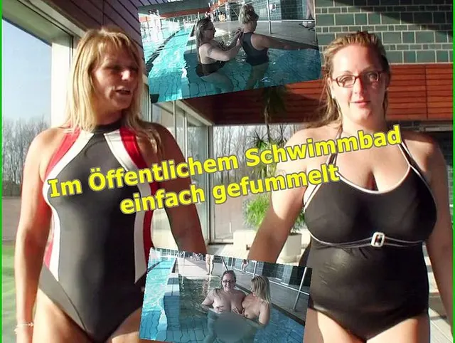 Im Öffentlichem Schwimmbad einfach gefummelt