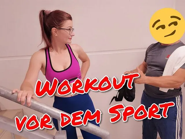 PUBLIC Workout!! Doppelter Spermashake für meine Fotze und mein Maul